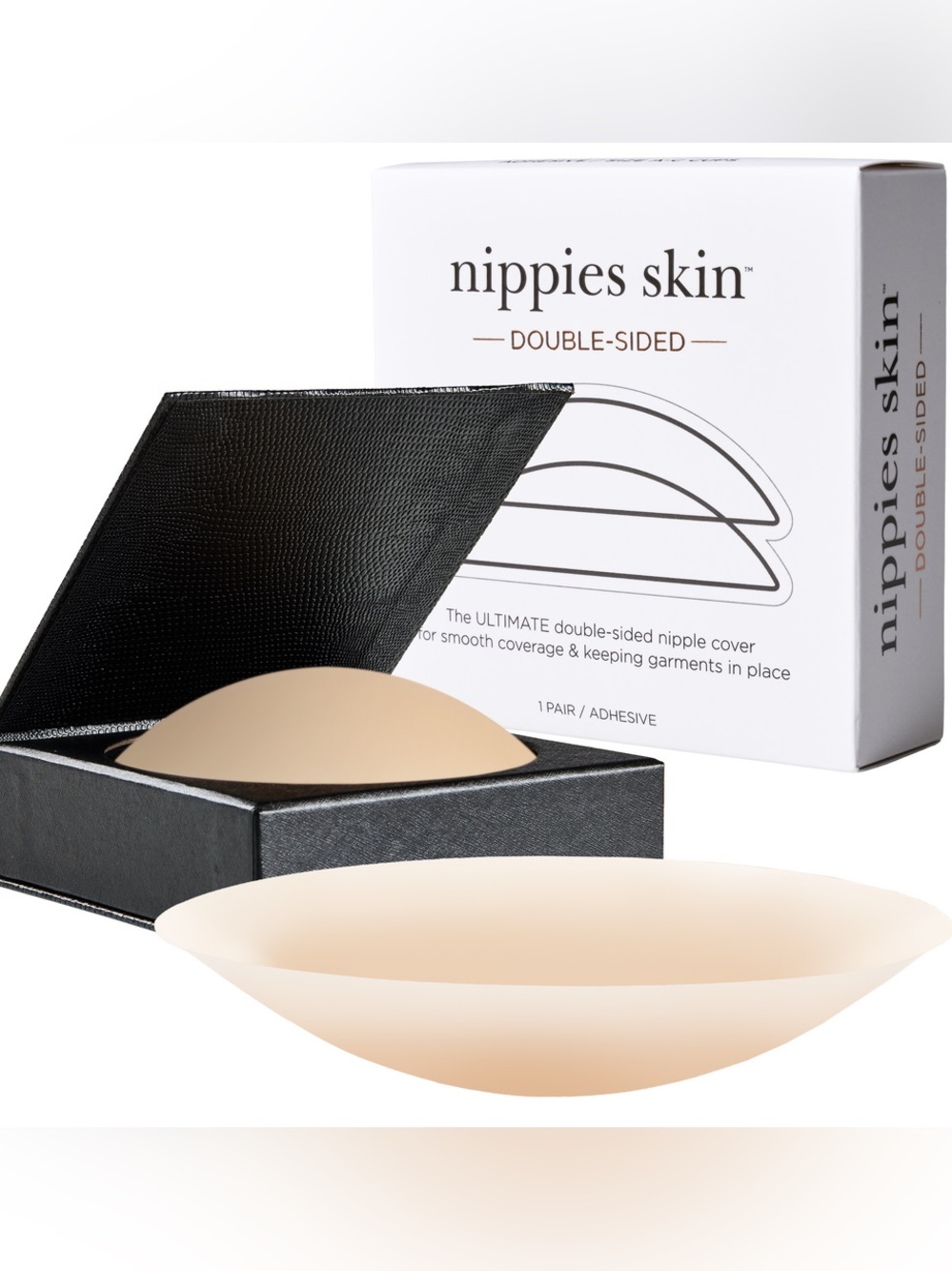NWT Nippies Skin Double-Sided Adhesive Nipple Covers Creme Size 1 A-C Cups